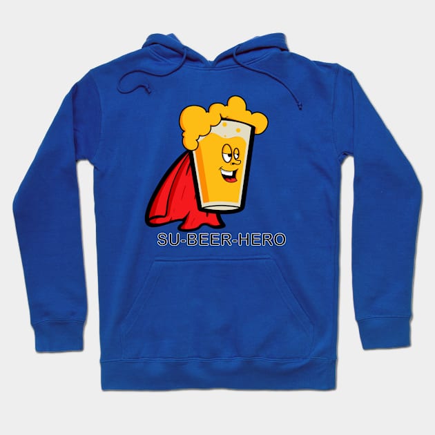 Su-Beer-Hero Hoodie by Art by Nabes